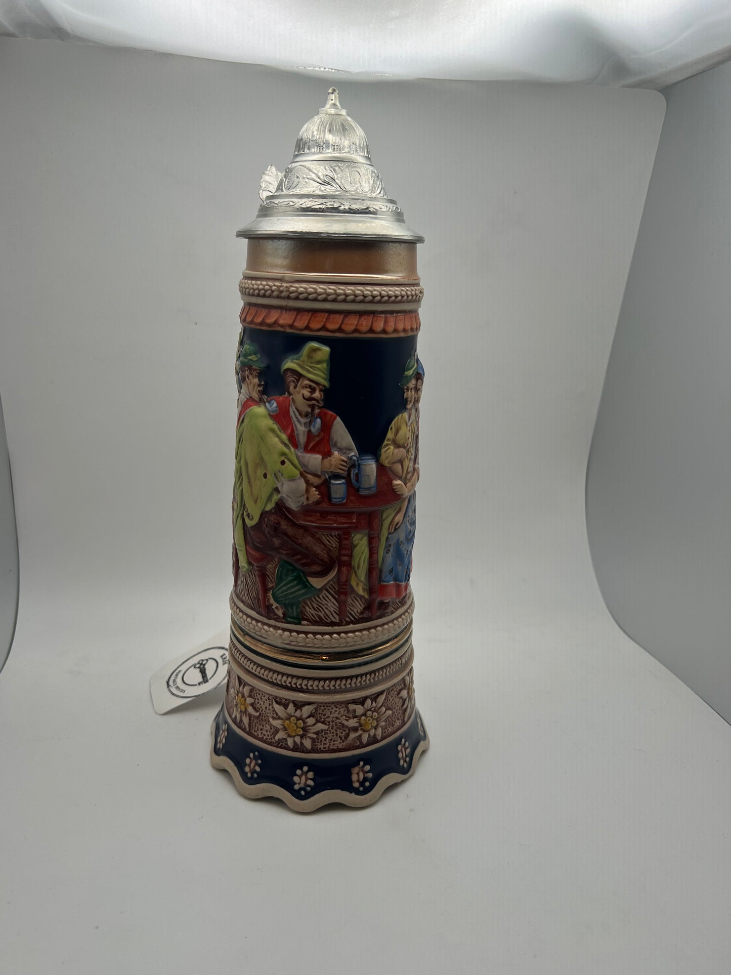 West German Stein w/ Music Box Base