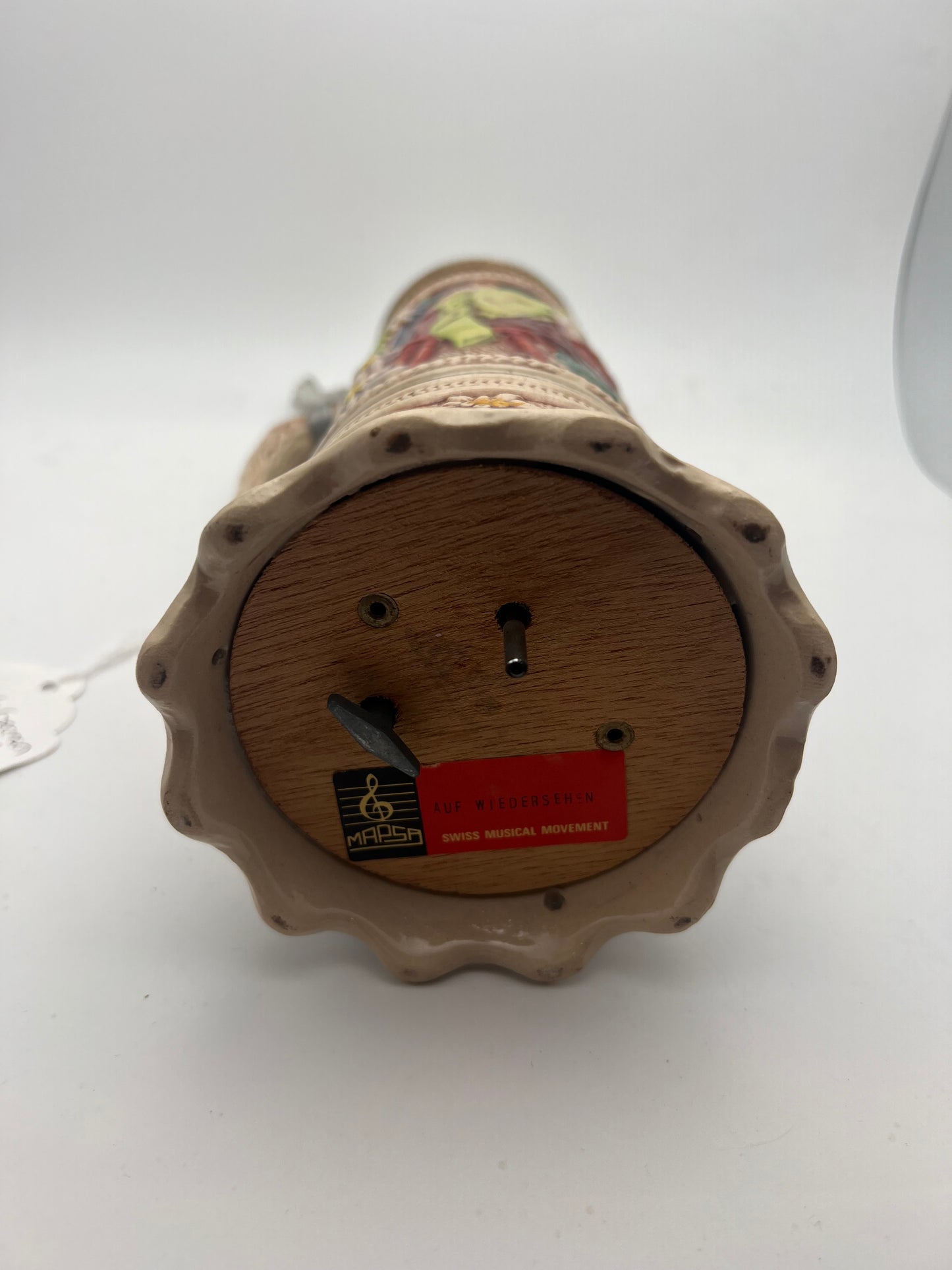 West German Stein w/ Music Box Base