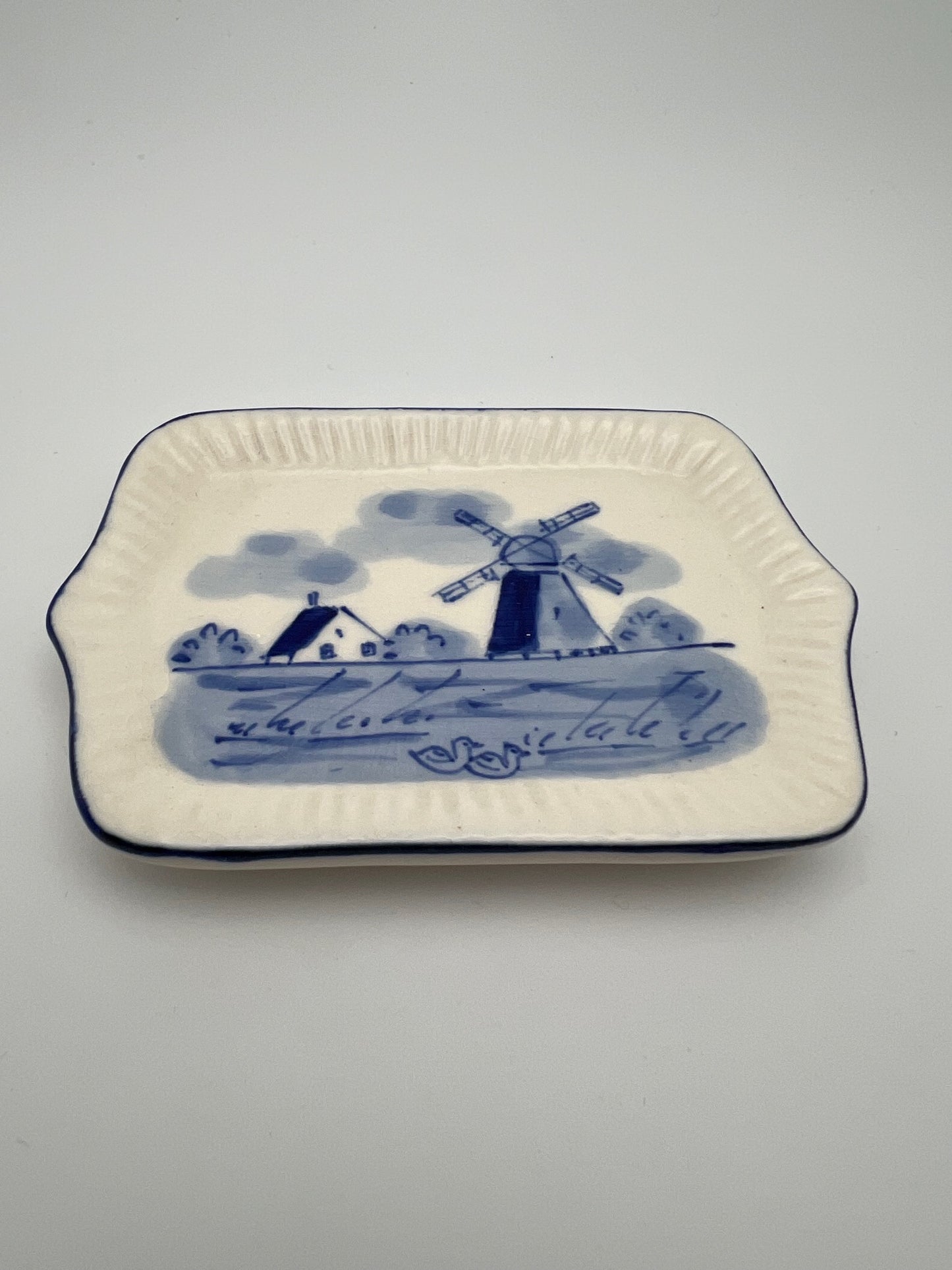 Tiny Delft Tray w/ Windmill Image
