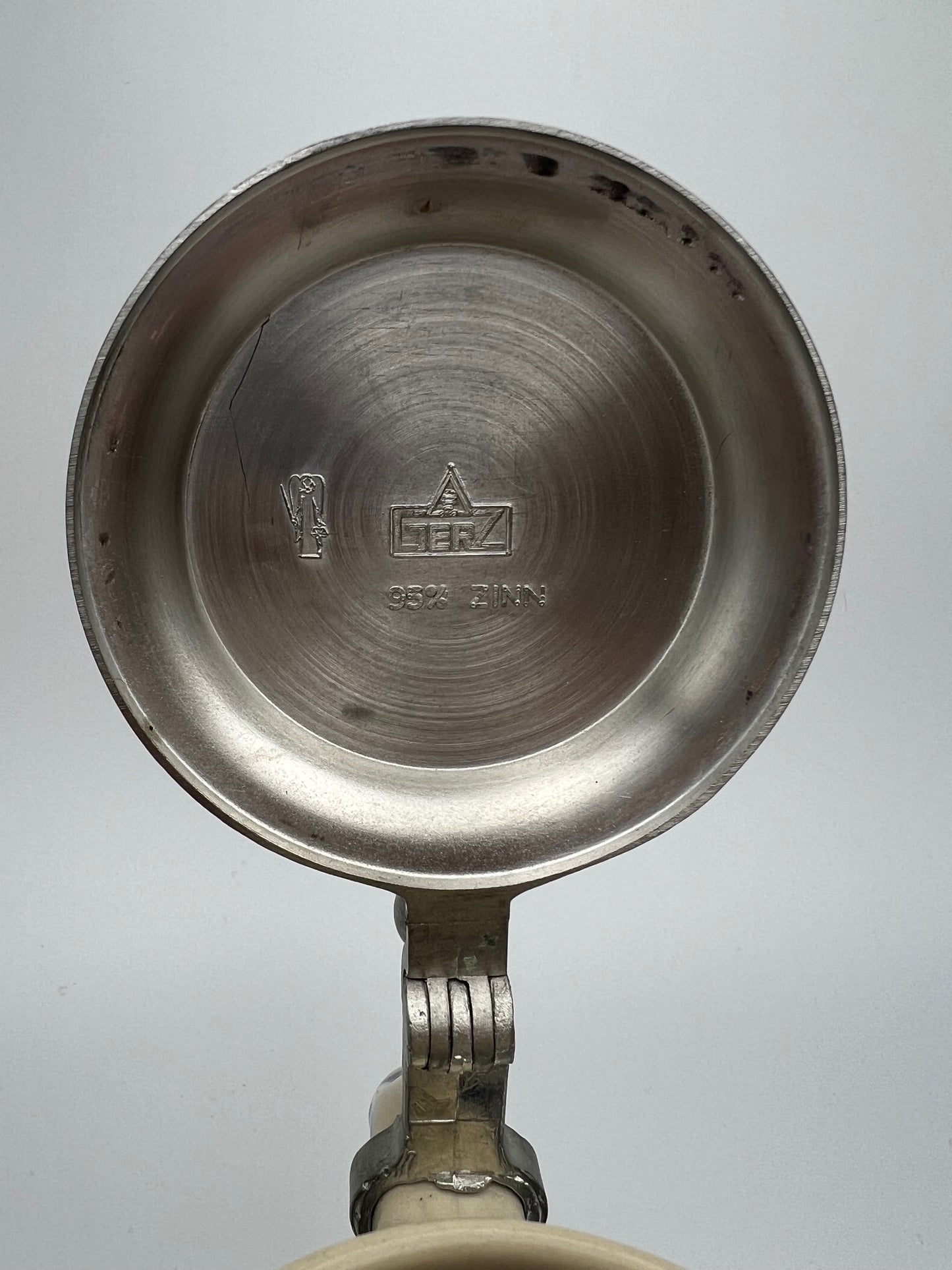 Gerz German Beer Stein with Pewter Lid