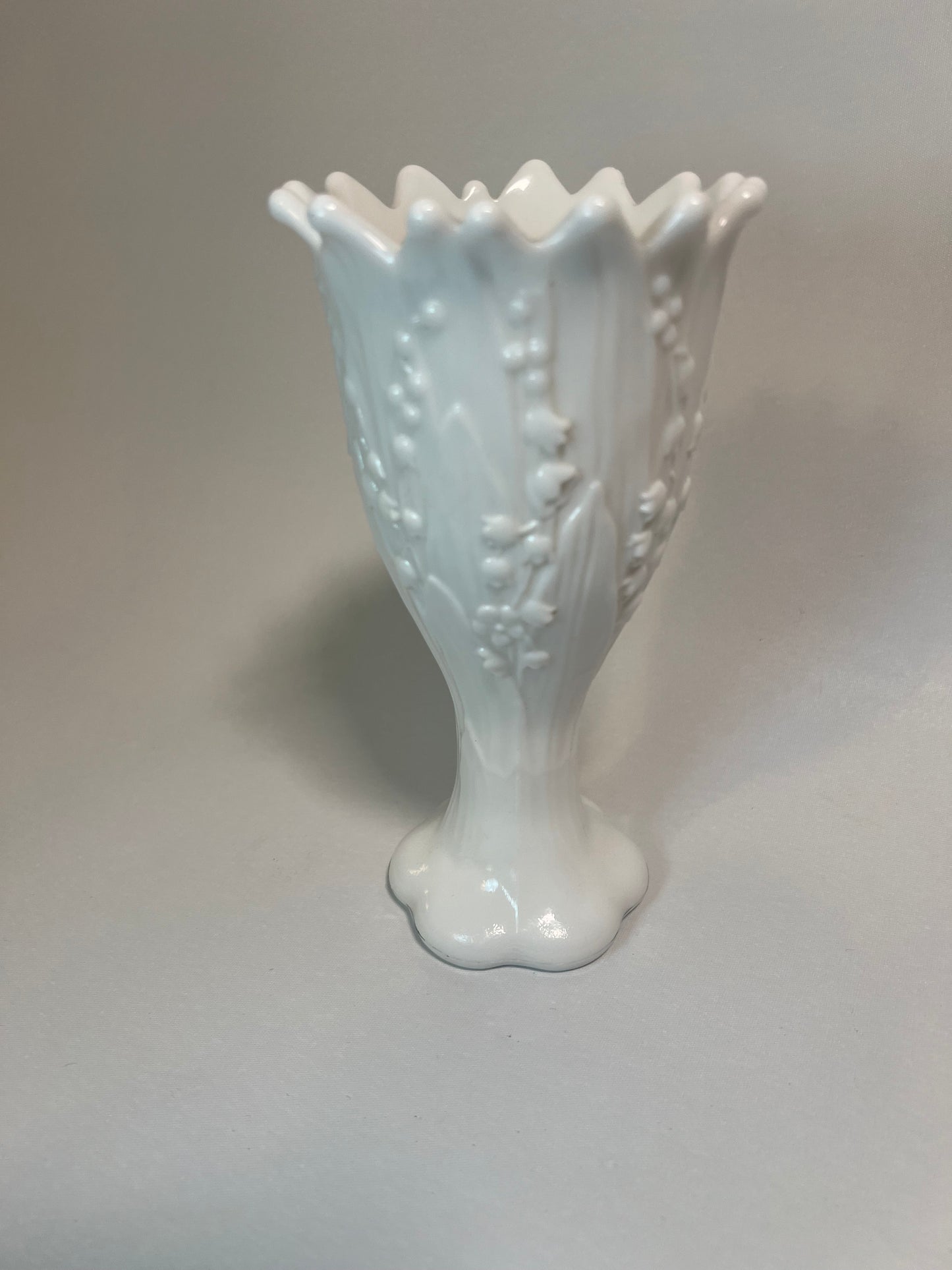 Westmoreland Lily of the Valley Milk Glass Vase
