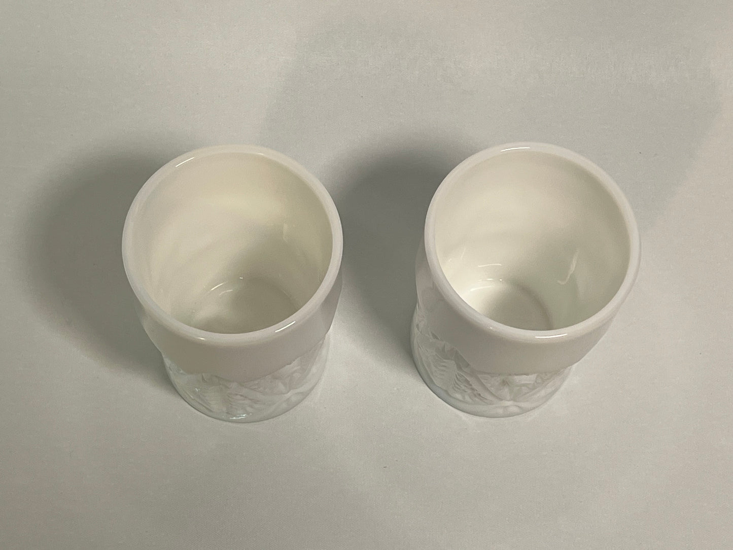 Pair of Valtec Milk Glass 8oz Tumblers by Kemple