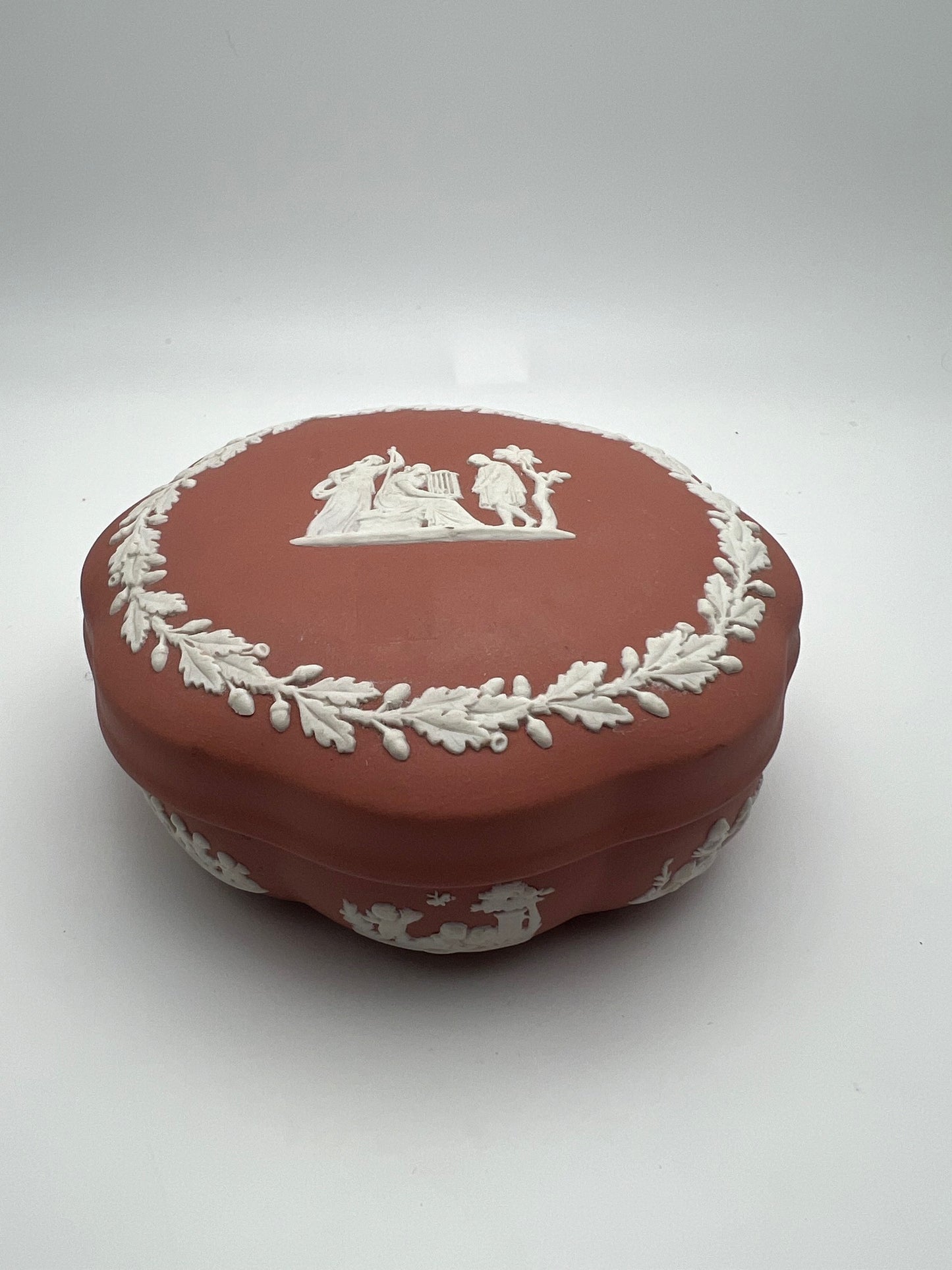 Terracotta Wedgwood Lidded Box