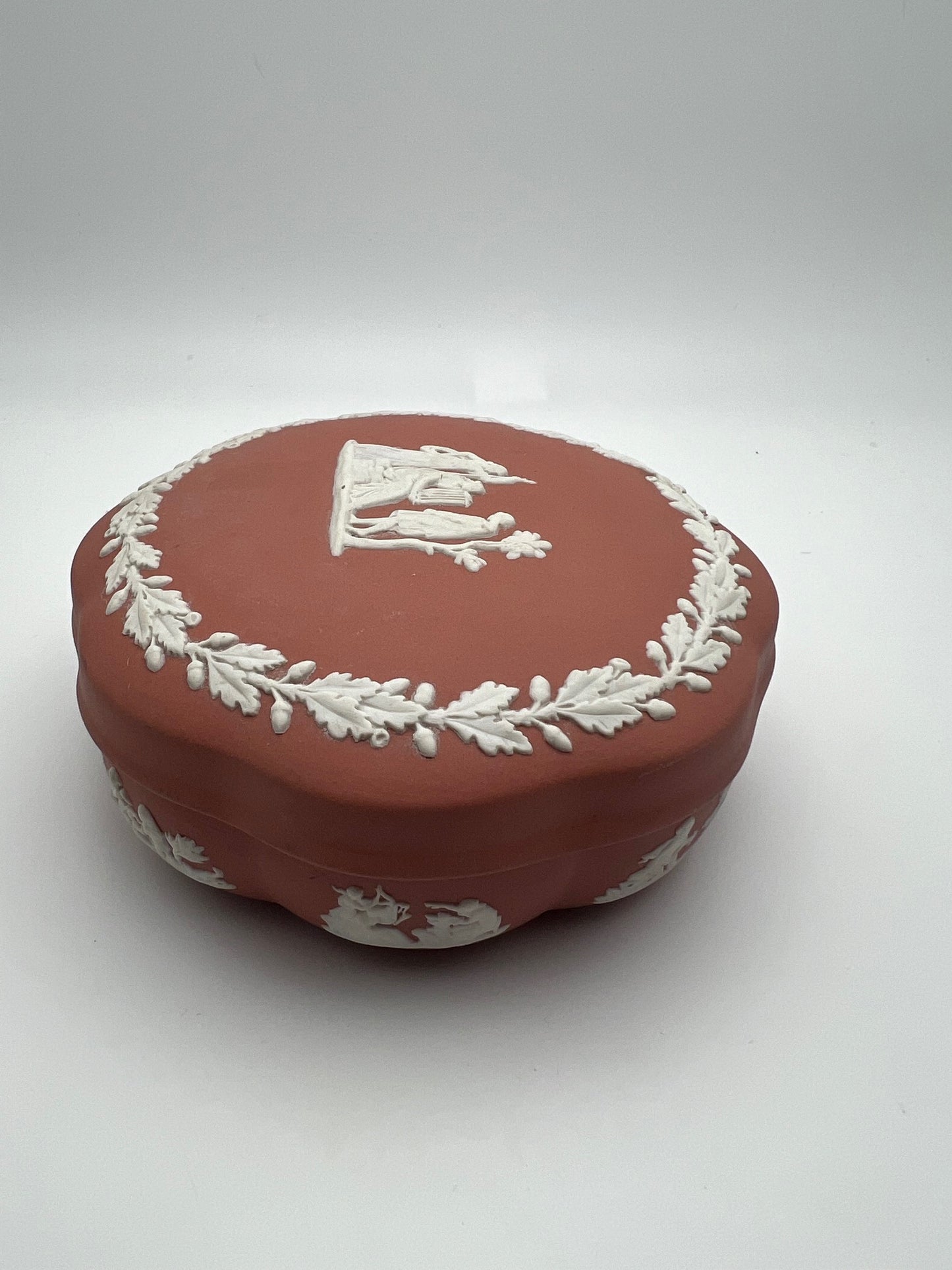 Terracotta Wedgwood Lidded Box