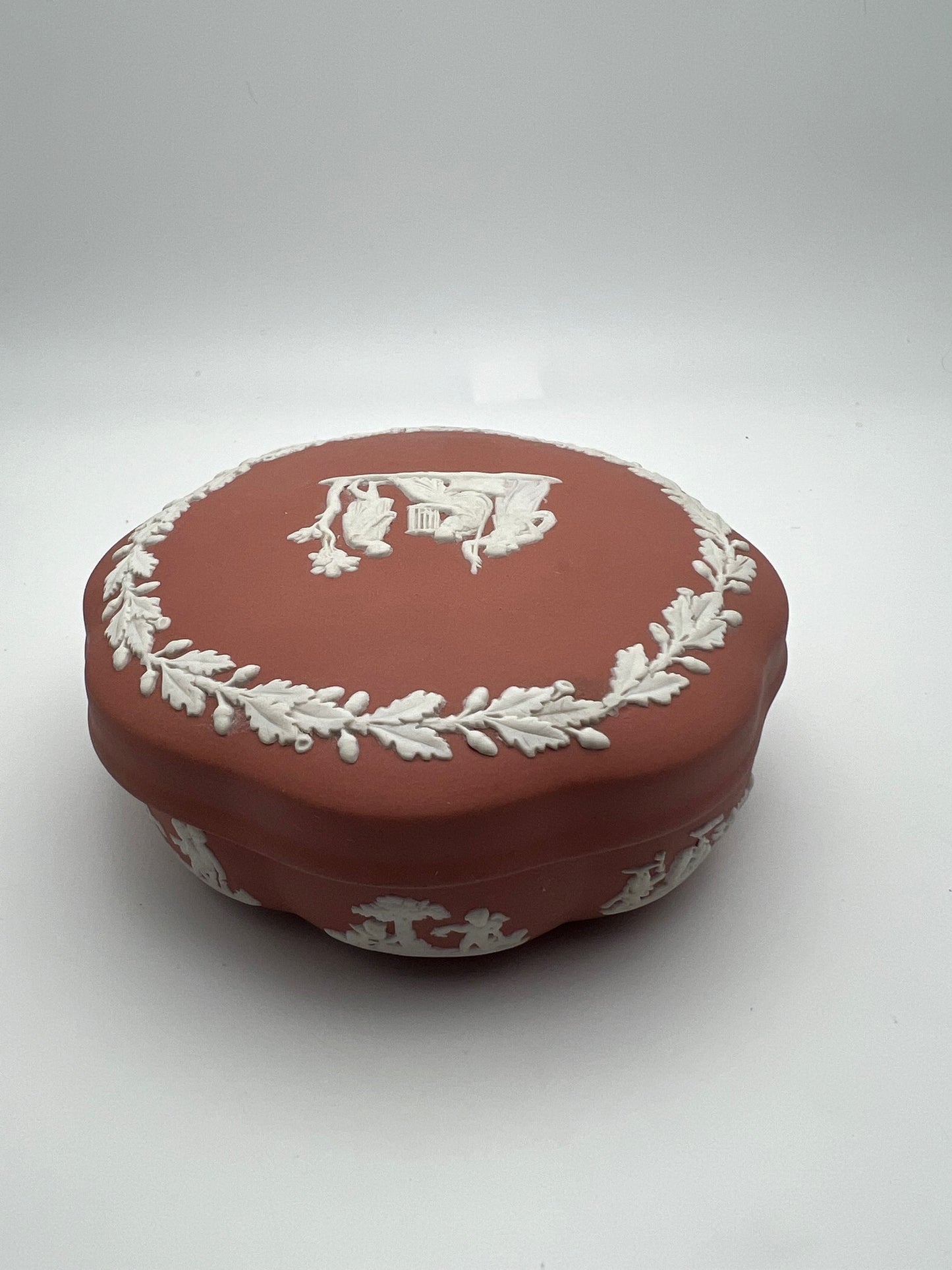 Terracotta Wedgwood Lidded Box