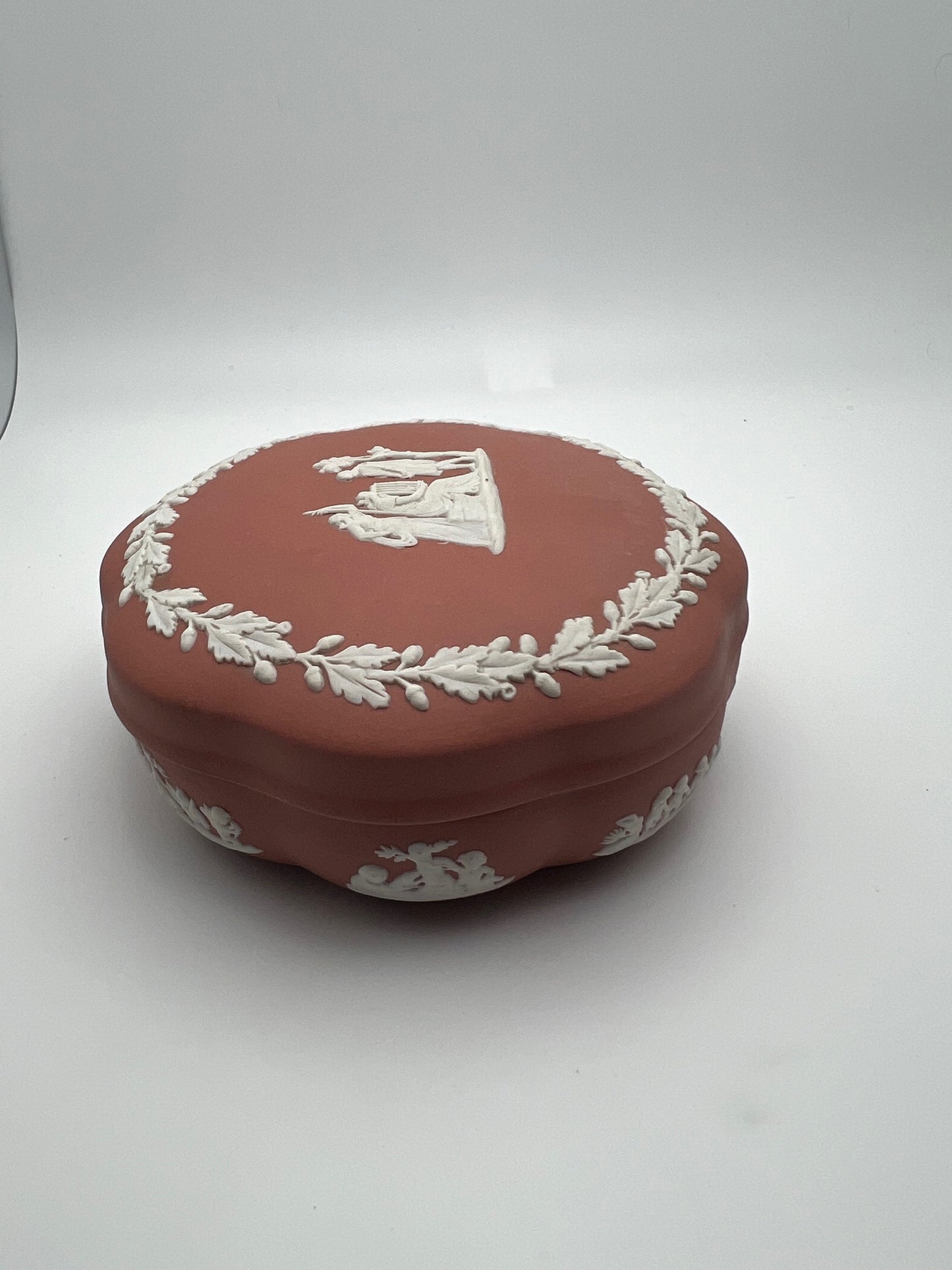 Terracotta Wedgwood Lidded Box