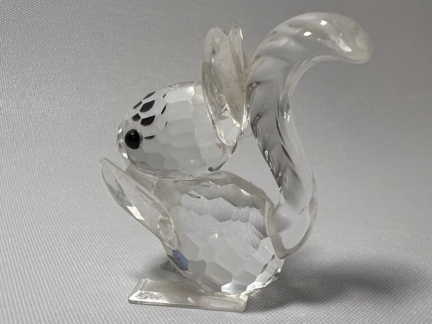 Swarovski Crystal Squirrel Holding Nut Figurine
