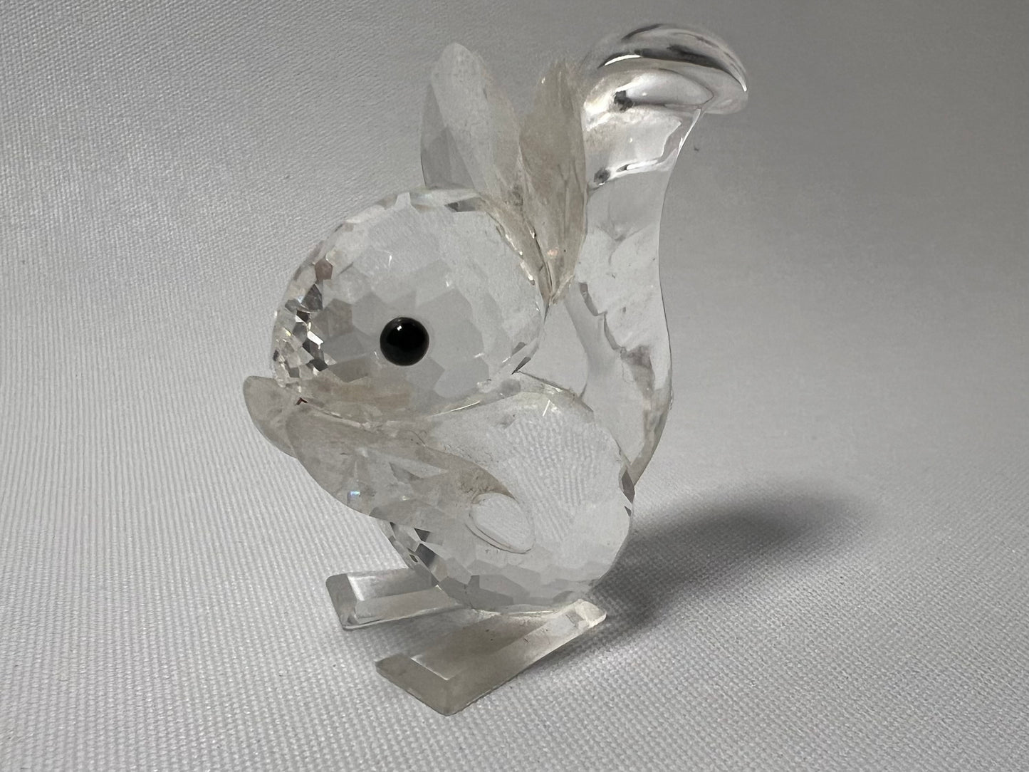 Swarovski Crystal Squirrel Holding Nut Figurine