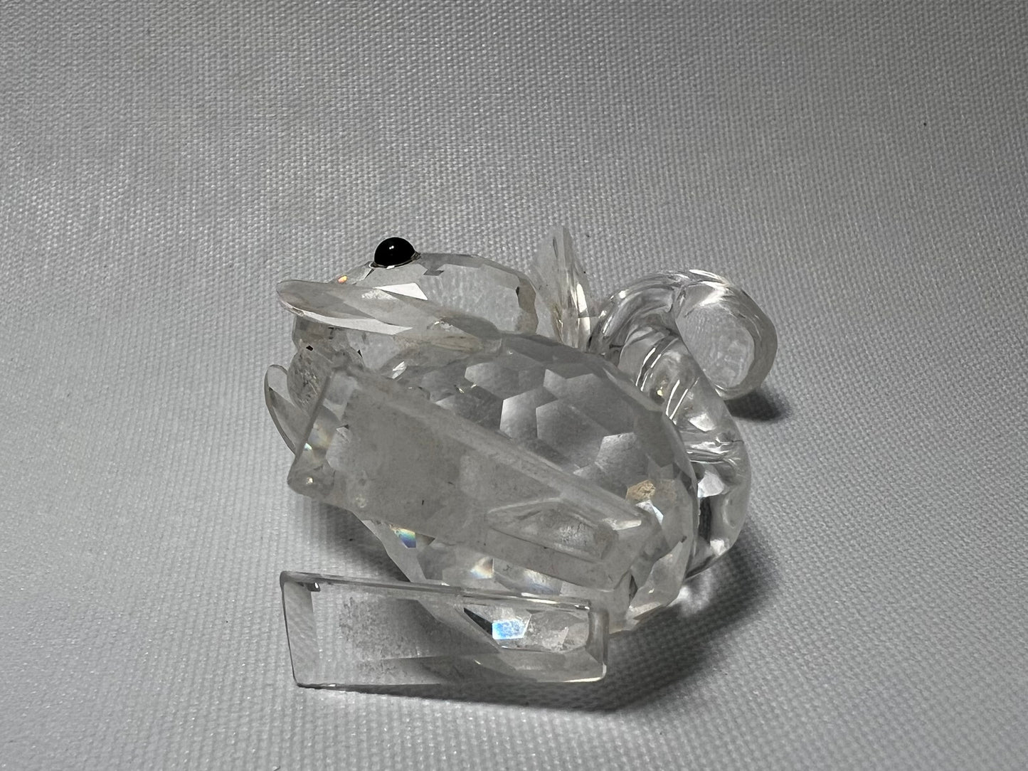 Swarovski Crystal Squirrel Holding Nut Figurine