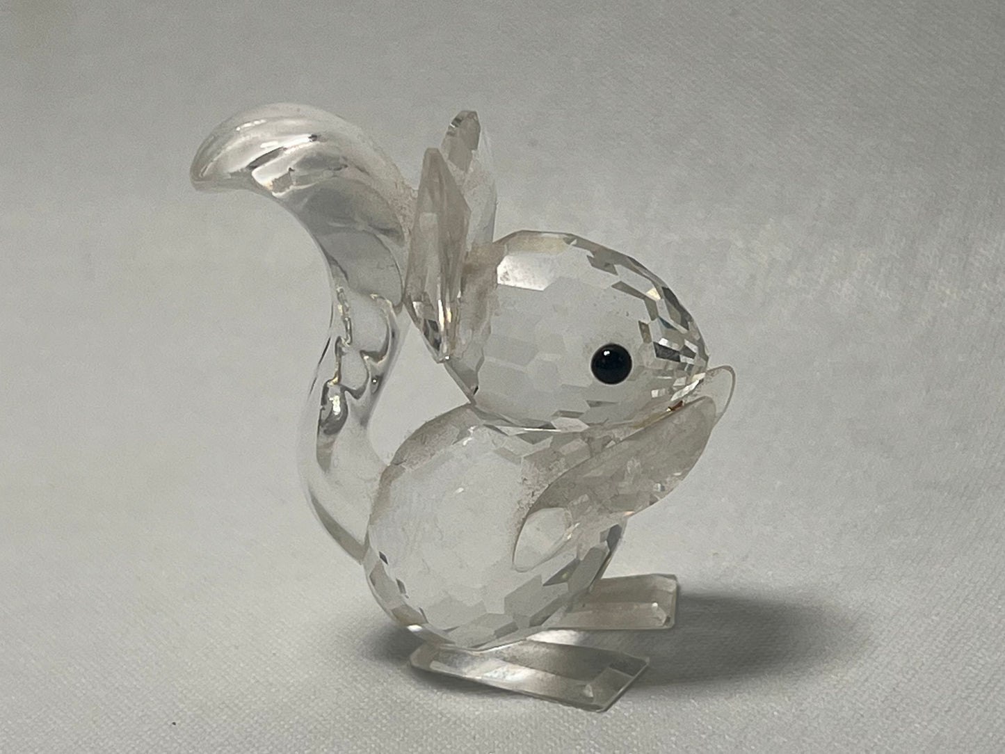 Swarovski Crystal Squirrel Holding Nut Figurine