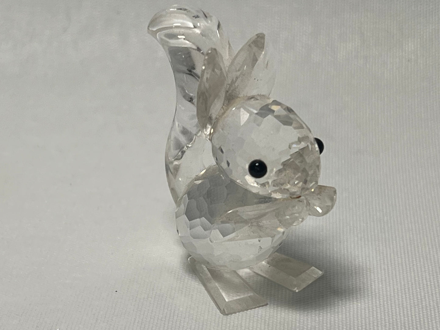 Swarovski Crystal Squirrel Holding Nut Figurine