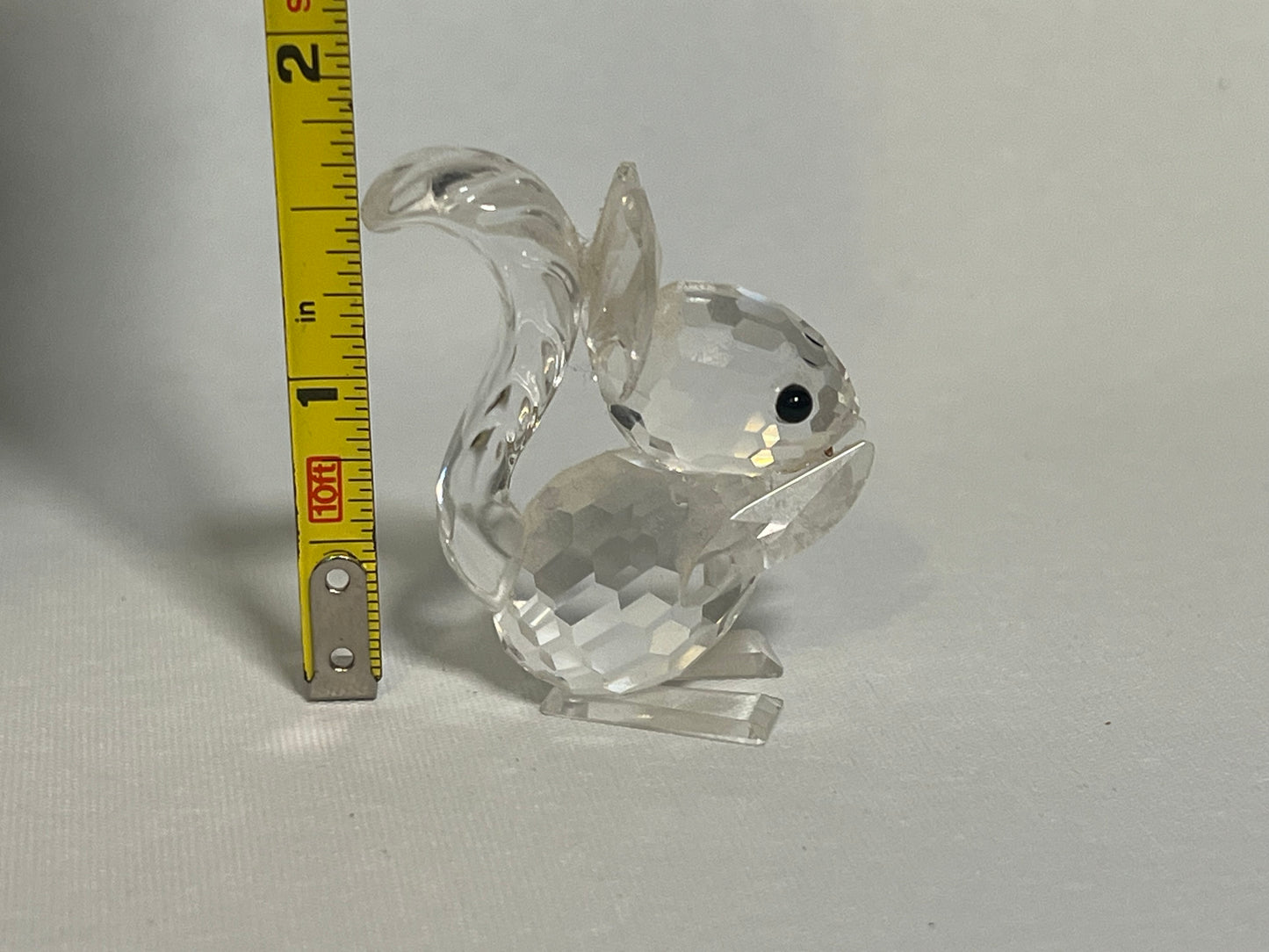 Swarovski Crystal Squirrel Holding Nut Figurine
