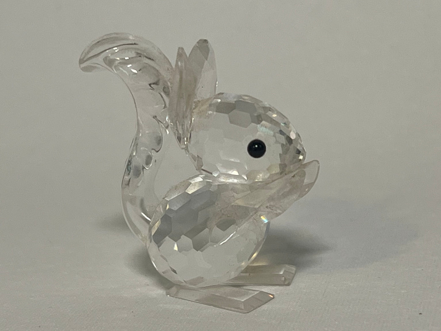 Swarovski Crystal Squirrel Holding Nut Figurine