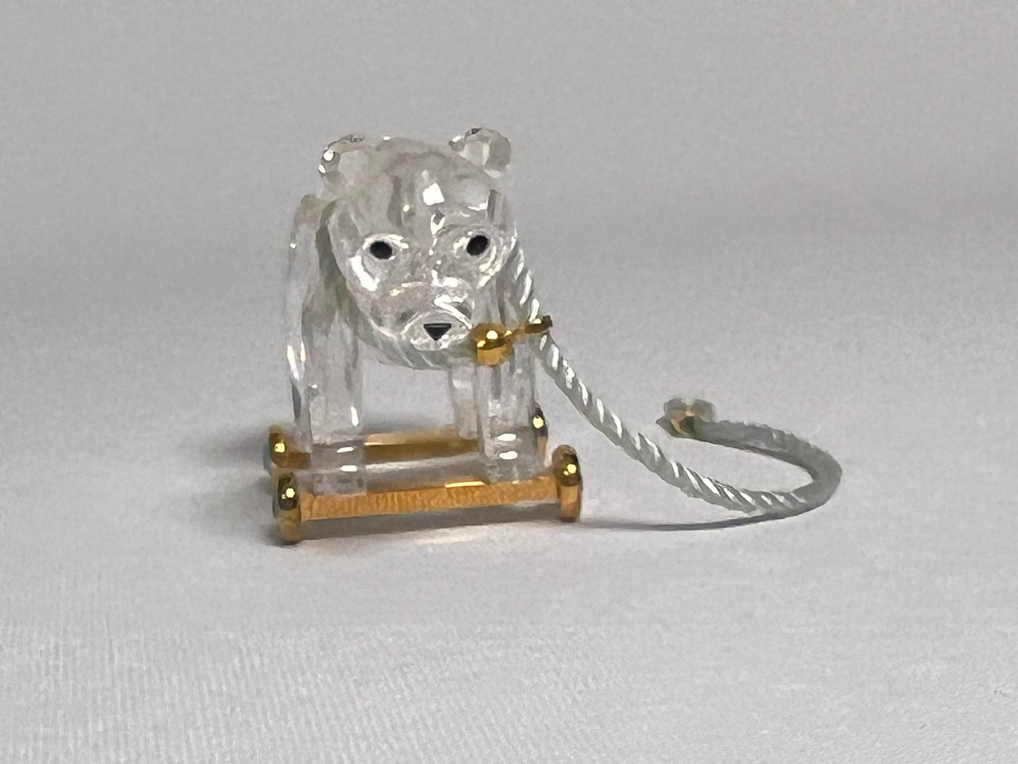 Swarovski Crystal Memories Collection Pull Toy Bear Figurine