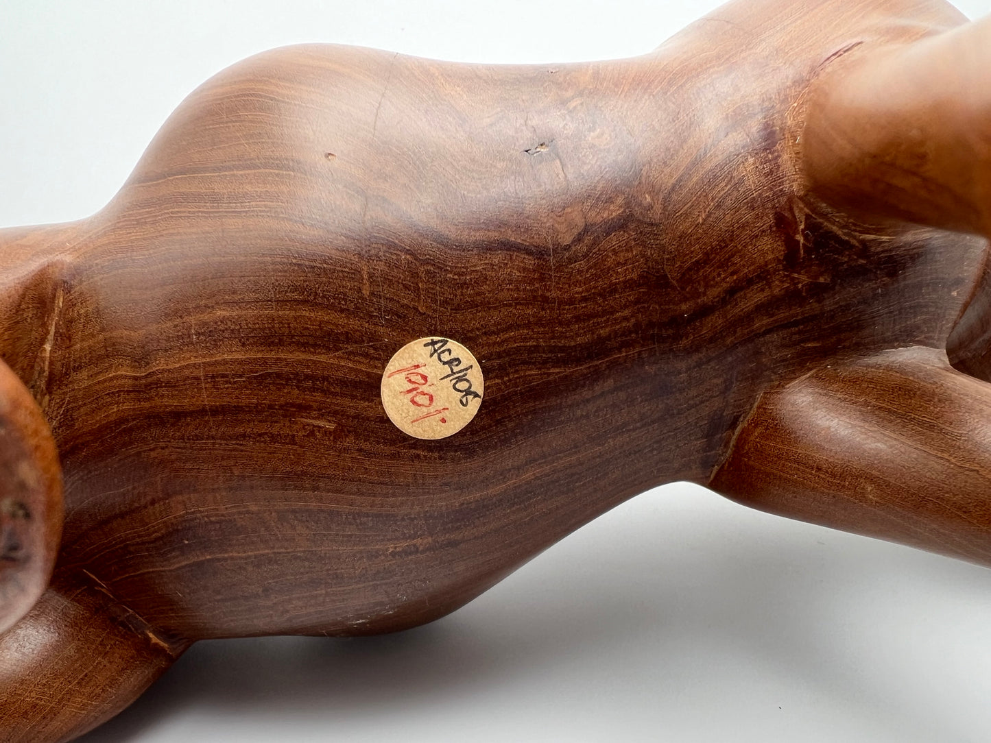 Hand-Carved Hardwood Rhinoceros