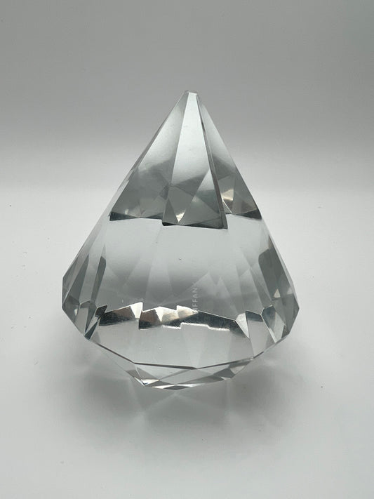 Tiffany & Co Crystal Diamond Paperweight