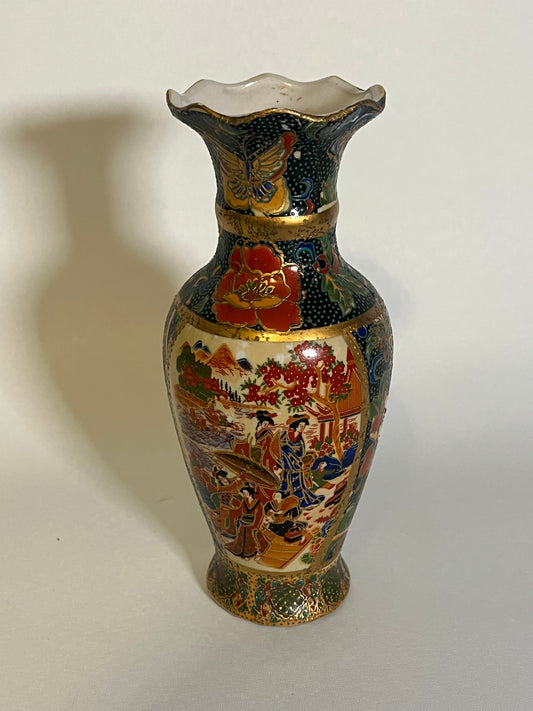 Hand Painted Asian Porcelain Vase