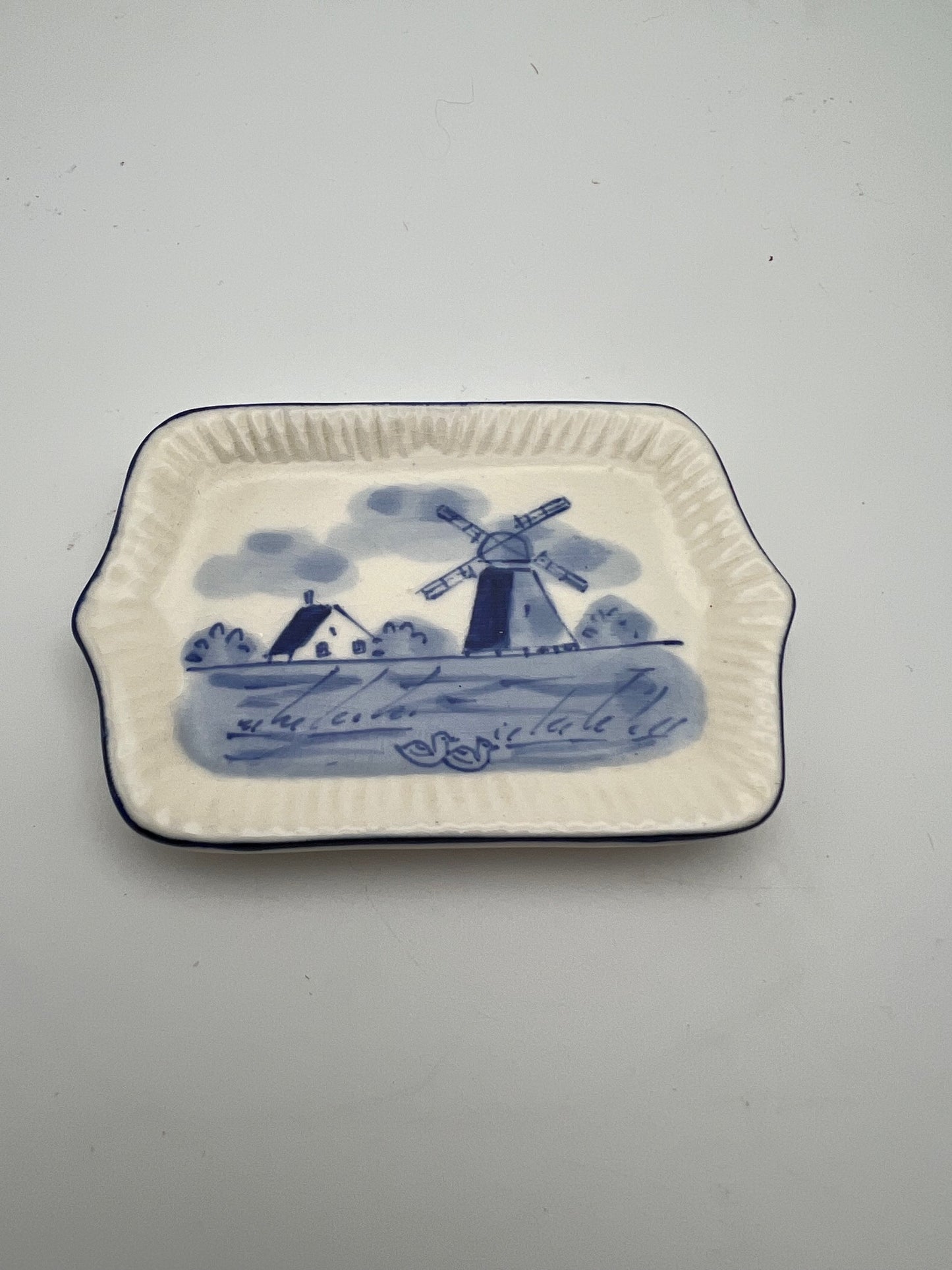 Tiny Delft Tray w/ Windmill Image