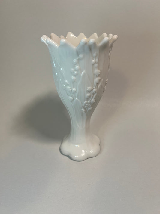 Westmoreland Lily of the Valley Milk Glass Vase