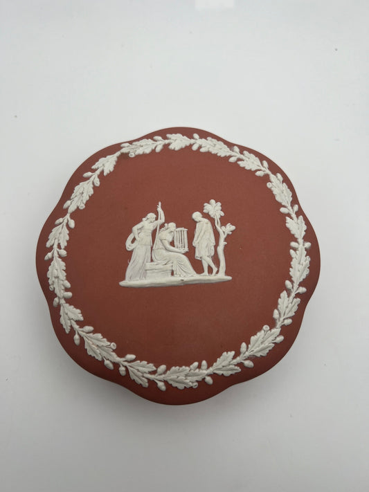 Terracotta Wedgwood Lidded Box