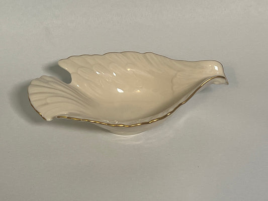 Lenox Dove Shaped Bowl/Dish w/ 24K Gold Trim, Lenox Box Included