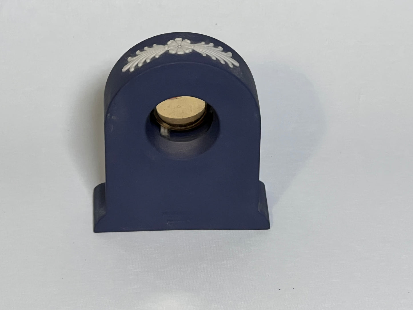 Wedgwood Portland Blue Jasperware Grecian Clock