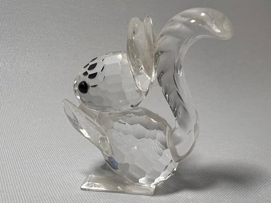 Swarovski Crystal Squirrel Holding Nut Figurine